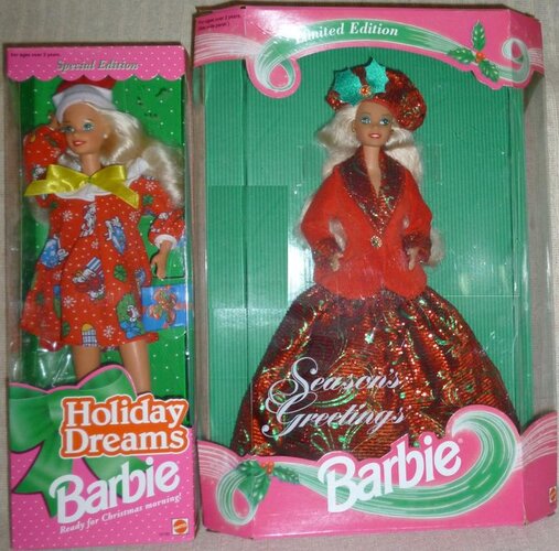 1994 Barbie Holiday Dreams, 1994 Barbie Season's Greetings.jpg