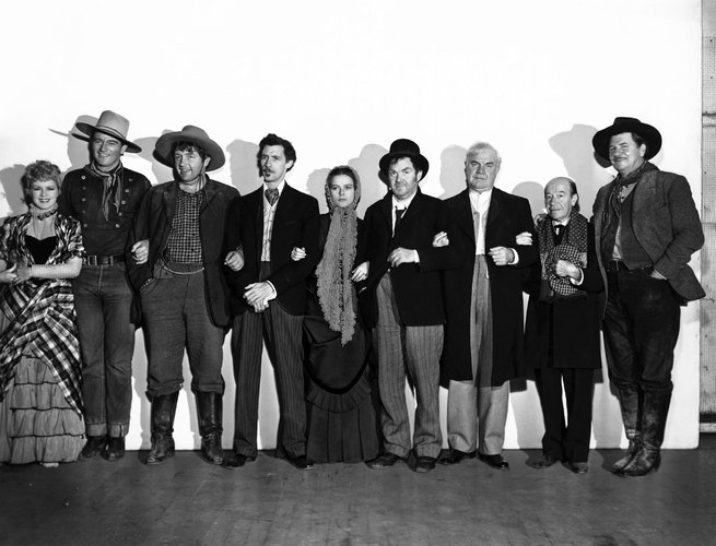 Claire Trevor, John Wayne, Andy Devine, John Carradine, Louise Platt, Thomas Mitchell, Berton ...jpg