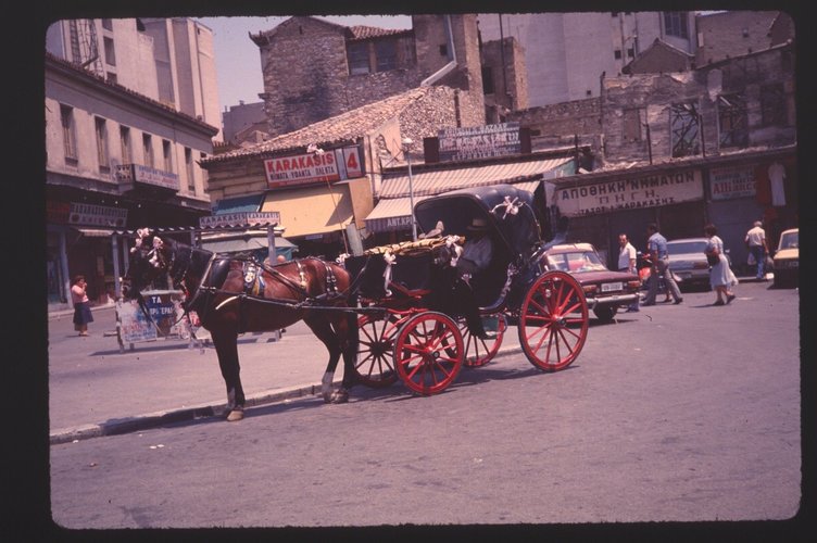 Athens Monastiraki 1978 Horse.jpg