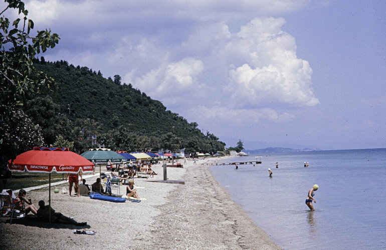 Greece, popular beach on Corfu Island.jpg