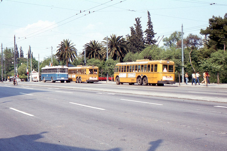 Athens Vas. Amalias Ave. Trolley Bus 1979 by Roger Goodrum.jpg