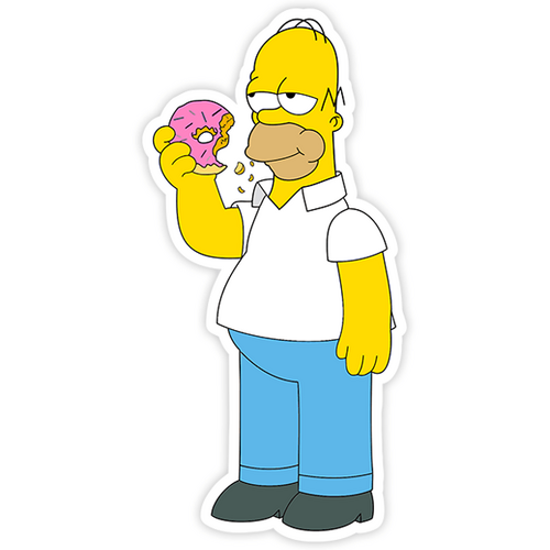 stickers-homer-simpson-eating-donuts.png