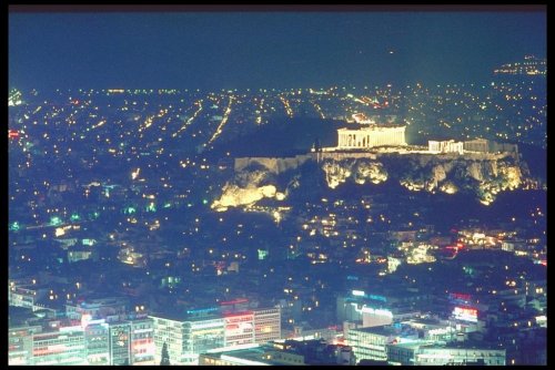 Athens Night View 1967 by Piet van Dam.jpg