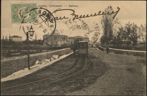 Samos Carlovassi Tram 1910.jpg