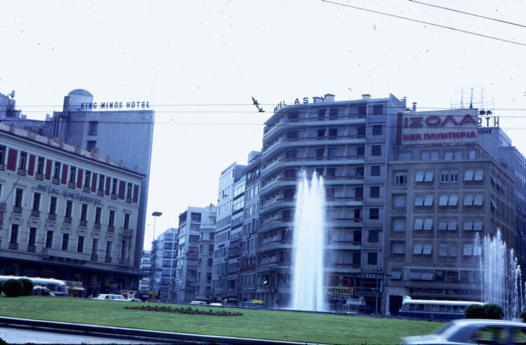 Omonoia Sqr.1973 Hotels King Minos + Asty.jpg