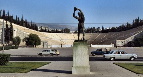Athens Stadium + Discovolos 70s by Rene.jpg