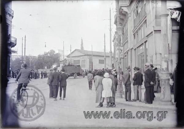 Stadiou from Syntagma +Royal Stables 1926.jpg