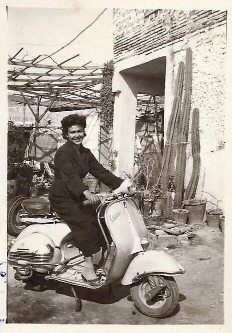 Greece Woman with Vespa Feb.1958.JPG