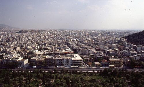 Athens July 1981 from Acropolis by jww2013.jpg