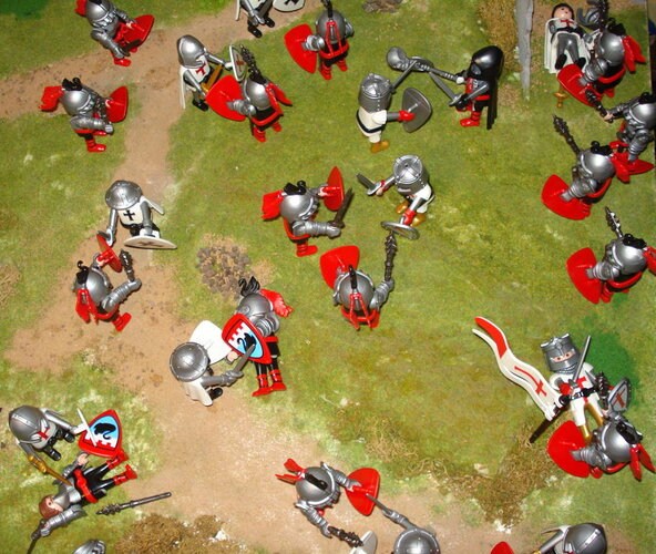 Playmobil Defend the Flag (Crusaders vs Black Swan Knights).jpg