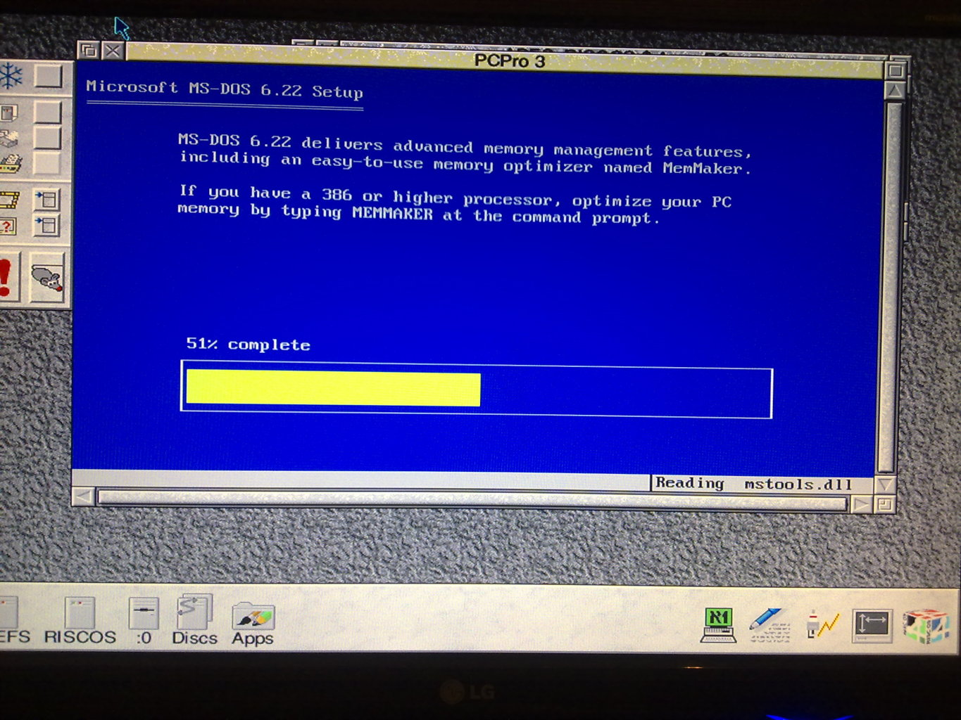 Εγκατασταση DOS μεσω της PC card